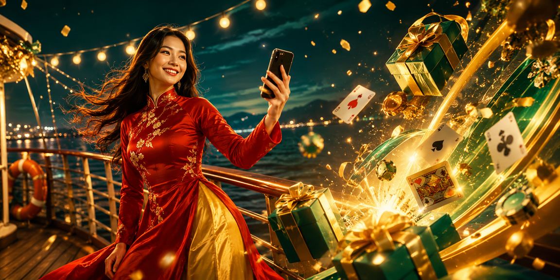 Người chơi bài tại Đà Lạt mặc áo dài trong không gian giải trí văn hóa truyền thống