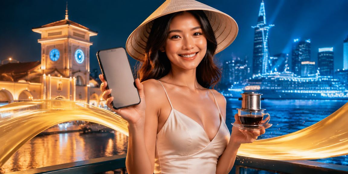 Người dùng TP.HCM thưởng thức cà phê và chơi casino trên điện thoại di động